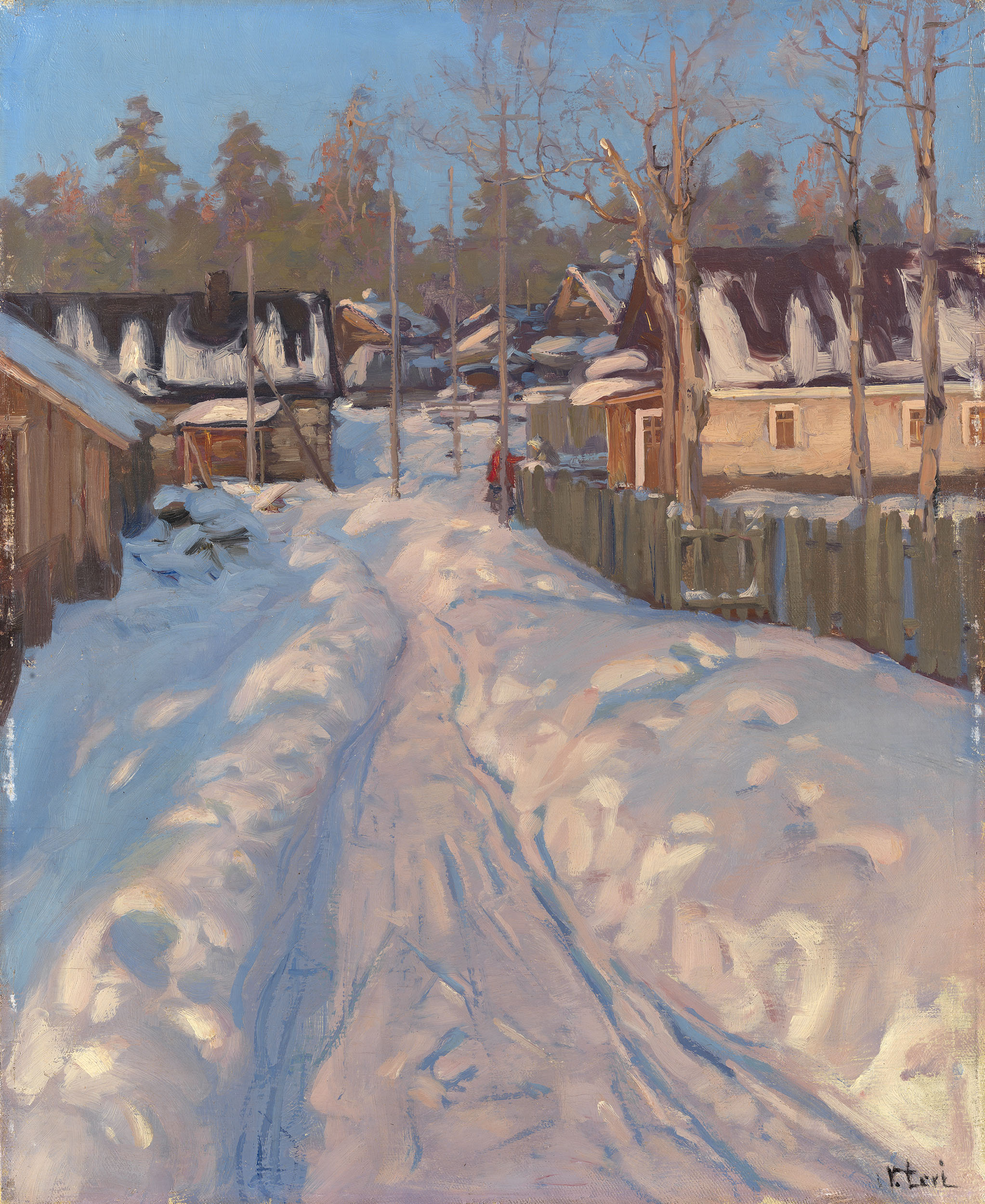 LEVI, VASILY Russian Village in Winter