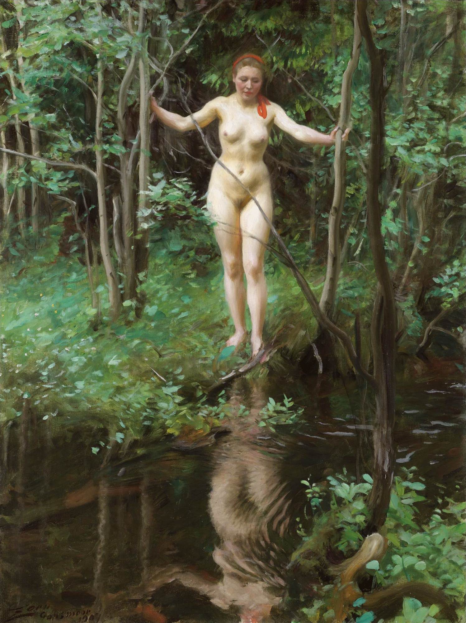 Anders Leonard Zorn. 1860-1920. Ингеборга. 1907, 120 х 91 см. Частная коллекция