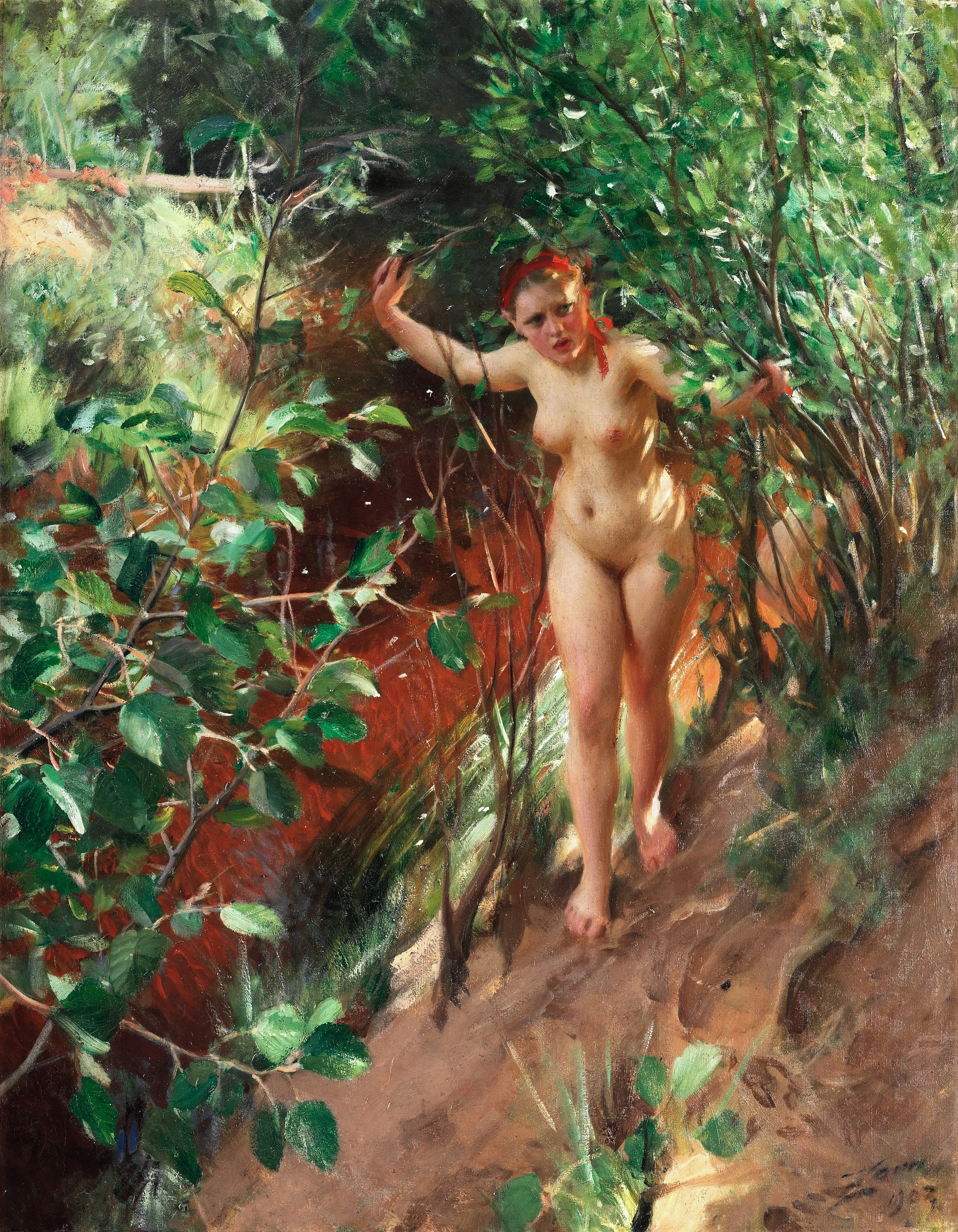 Anders Leonard Zorn. 1860-1920. Красный песок. 1903, 118 х 94 см. Частная коллекция