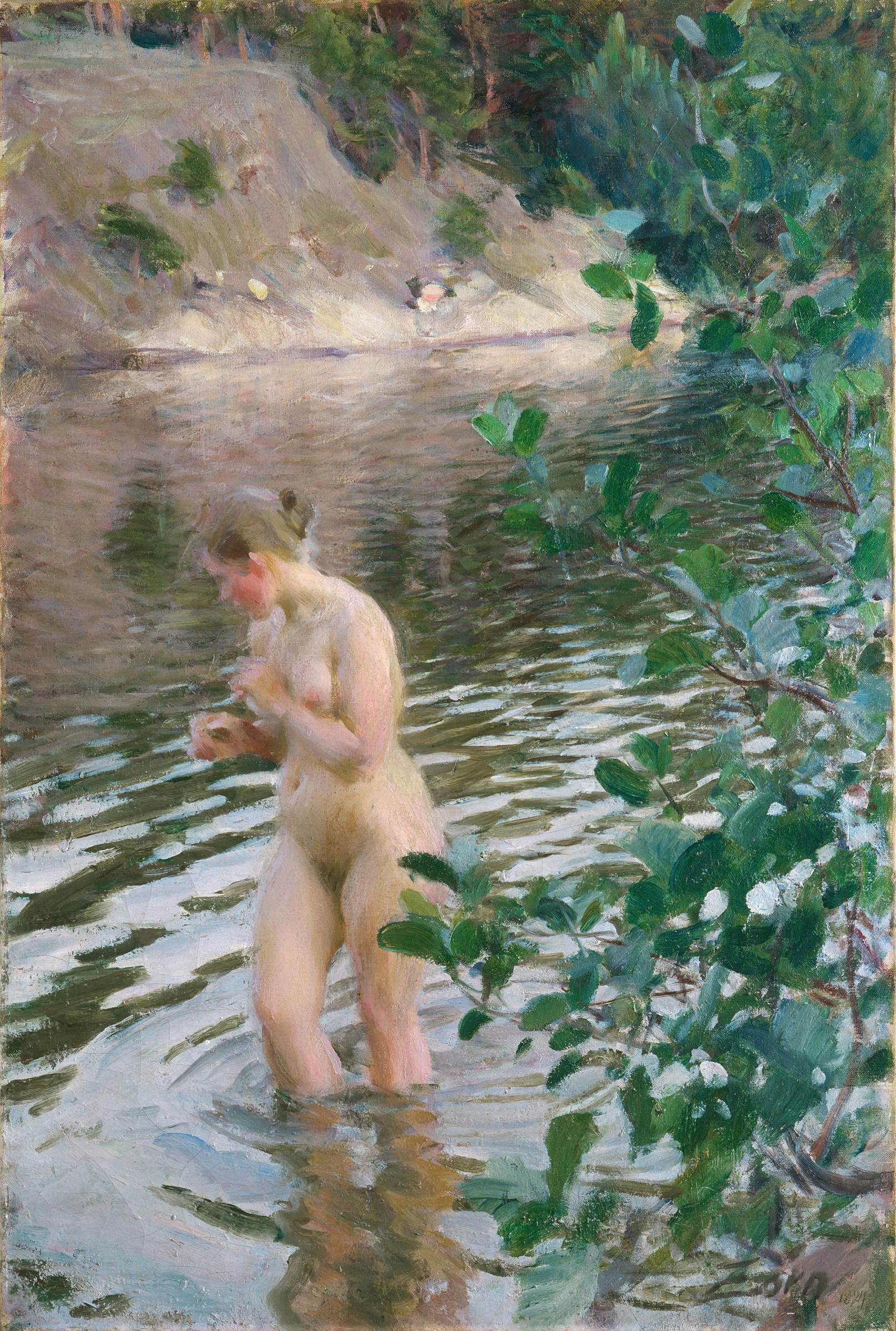 Anders Leonard Zorn. 1860-1920. Купальщица. 1894. Стокгольм, Дворец Вальдемарсудде