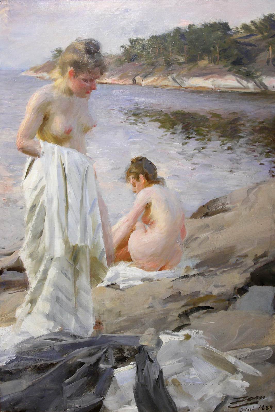 Anders Leonard Zorn. 1860-1920. Купальщицы. 1889, 98 х 68 см. Мура, Музей Цорна