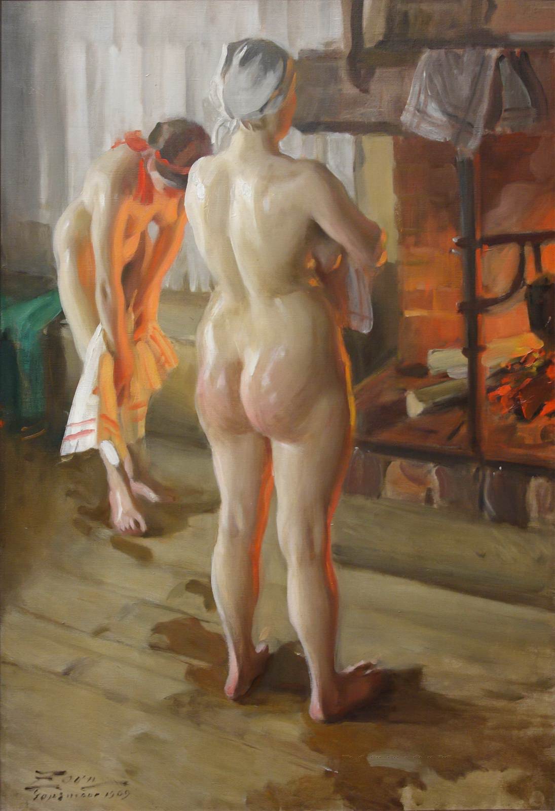 Anders Leonard Zorn. 1860-1920. Мать и дочь. 1909, 90 х 62 см. Мура, Музей Цорна