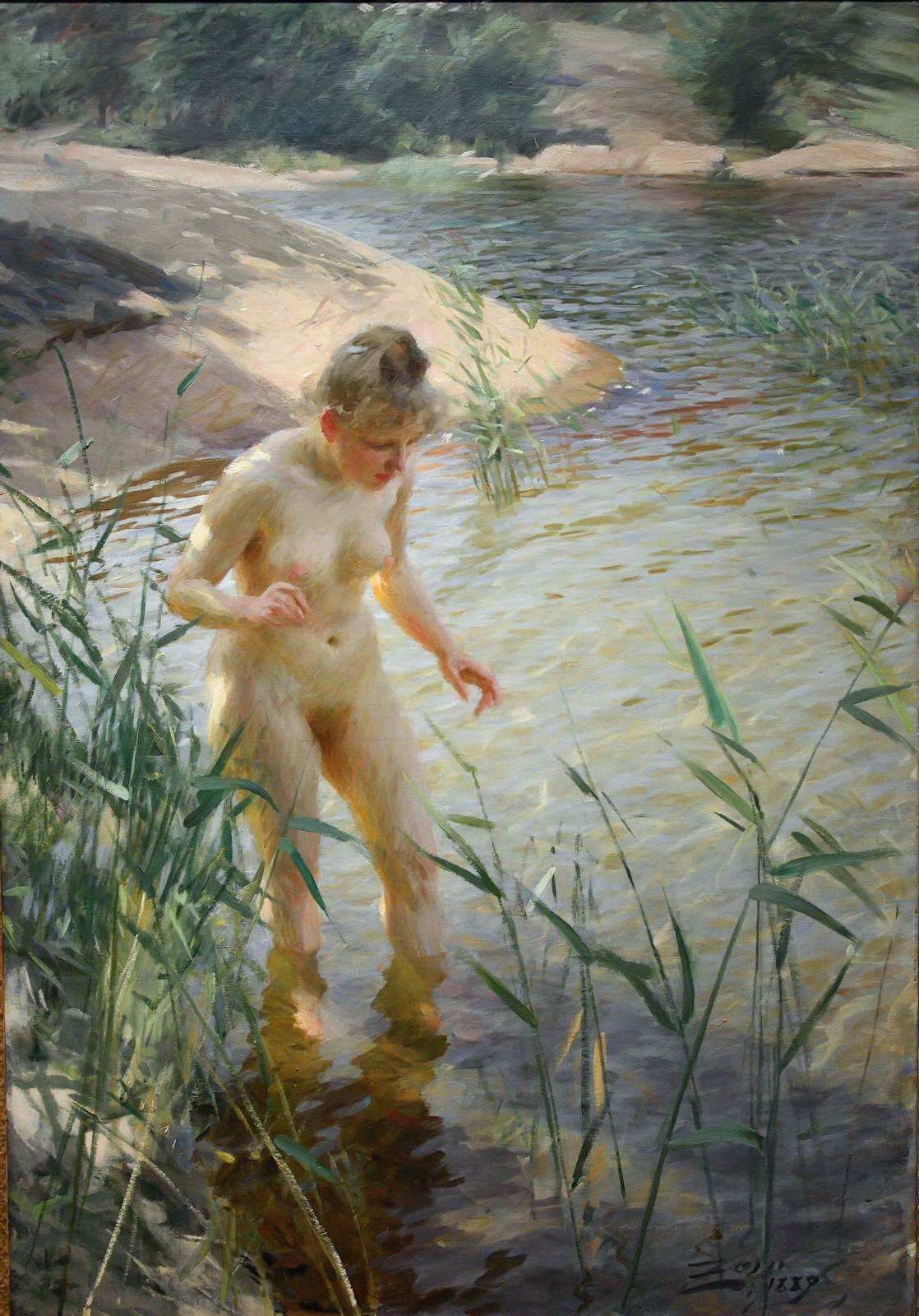 Anders Leonard Zorn. 1860-1920. Рефлекс. 1889, 120 x 84 см. Мура, Музей Цорна