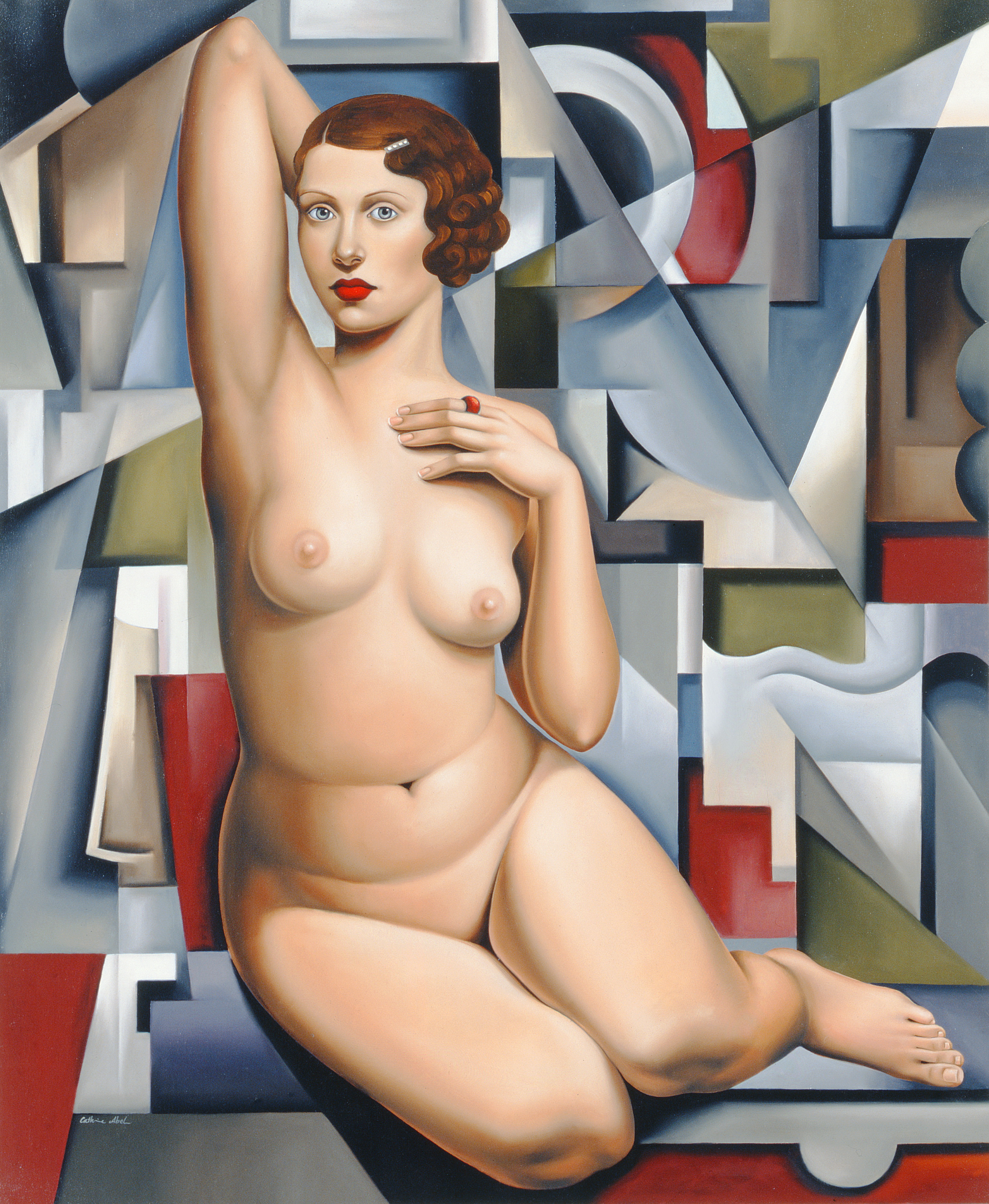 Catherine Abel, род в 1966. Сидящая кубическая обнаженная. Частная коллекция