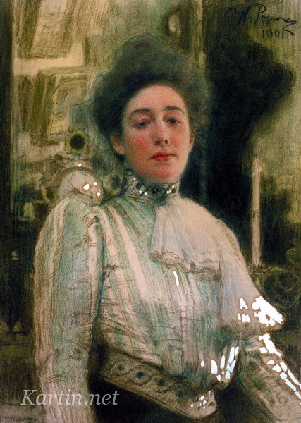 5.Repin_portret_aleksandry_pavlovny_botkinoy._1901