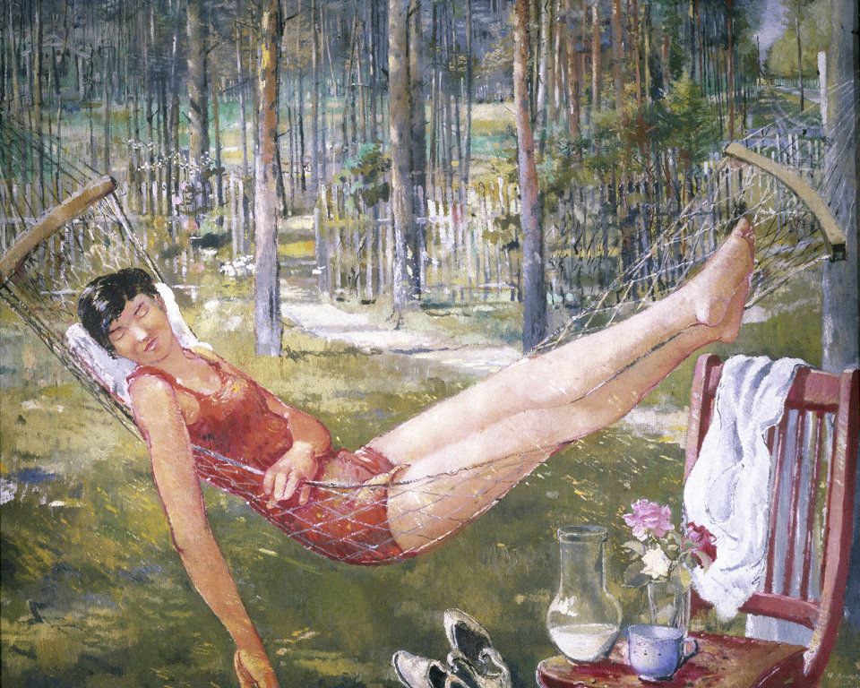 Женщина в гамаке.1934