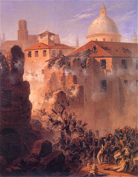 Януарий Суходольский. Штурм Сарагосы. 1845