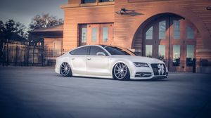 Превью обои audi, a7, vossen, тюнинг, диски