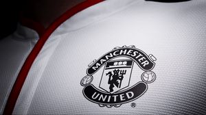 Превью обои manchester united, футбол, логотип