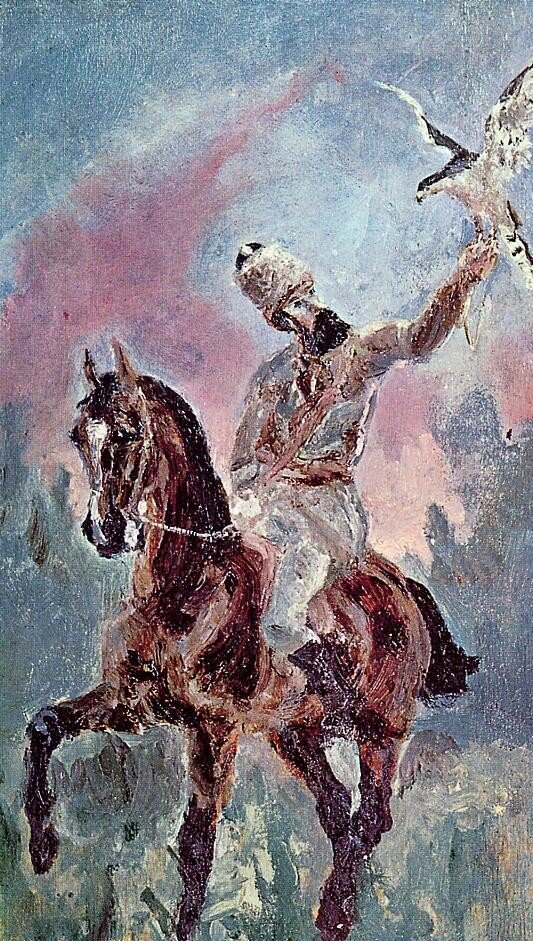 The Falconer, Comte Alphonse de Toulouse-Lautrec - 1881 - Musee Toulouse-Lautrec - Albi - Painting - oil on board.jpeg