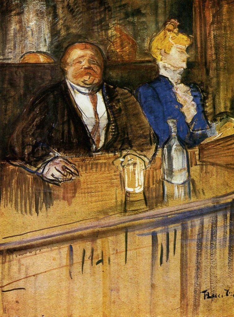 At the Cafe - The Customer and the Anemic Cashier - 1898-1899 - Kunsthaus - Zurich - Painting - oil on cardboard.jpg