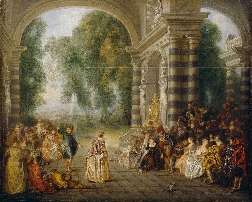 Великолепный бал (1715-1717) (52.5 х 65.2) (Лондон, Dulwich Picture Gallery).jpg