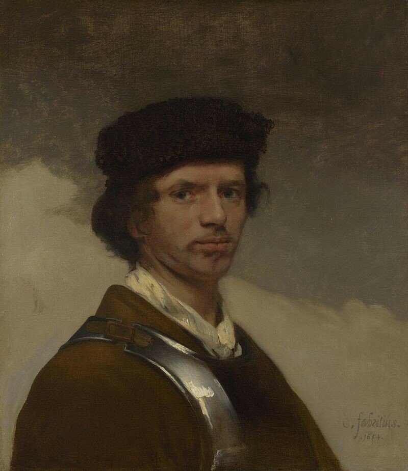 Carel_Fabritius_-_A_Young_Man_in_a_Fur_Cap_and_a_Cuirass_(probably_a_Self_Portrait)_-_National_Gallery,_London_-_1654_(2).jpg