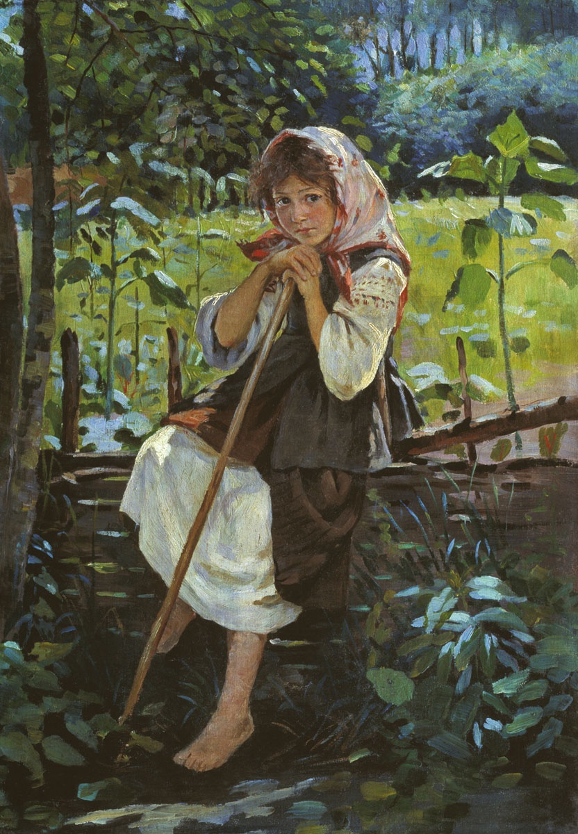 Крестьянская девочка. Омский областной музей изобразительных искусств имени М.А. Врубеля