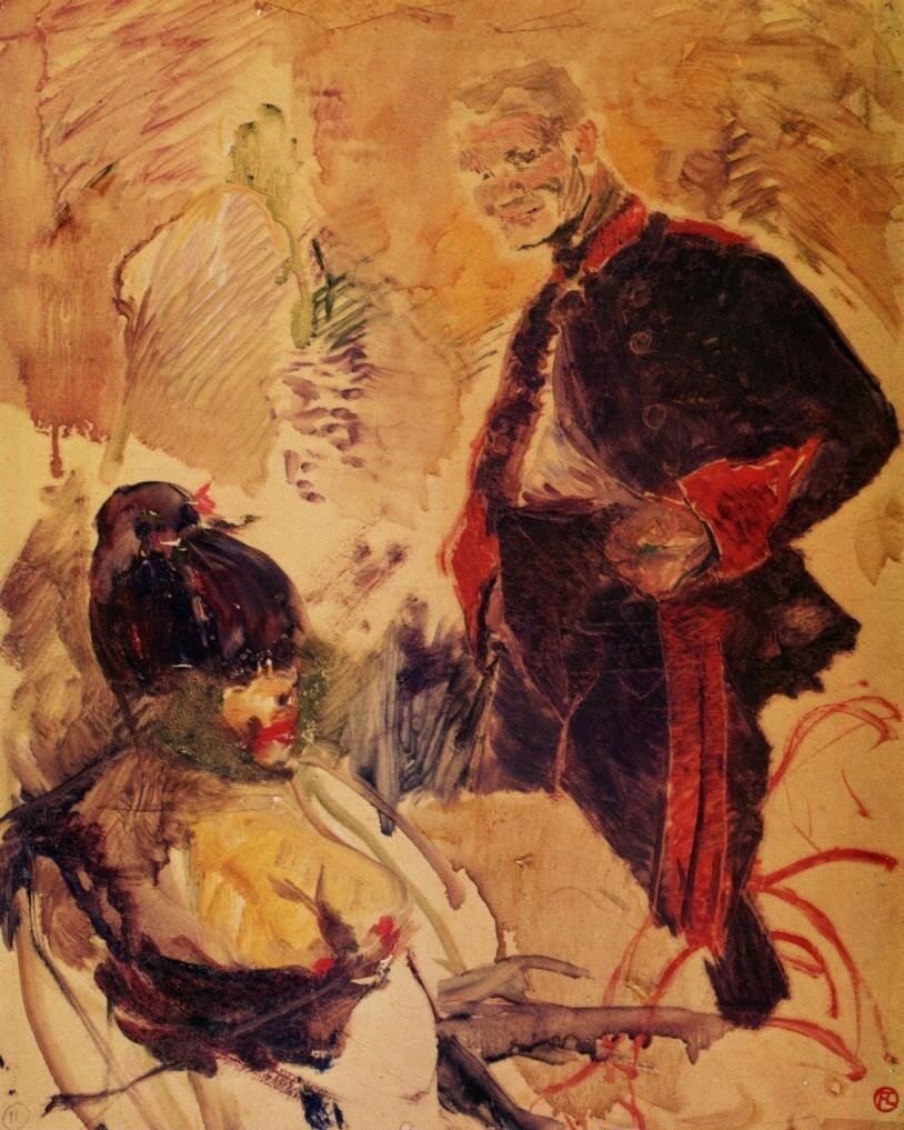 Artillerman and Girl - 1886 - Musee Toulouse-Lautrec - Albi.jpg