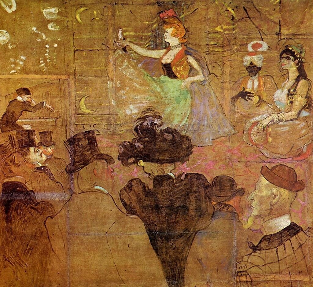 La Goulue Dancing (also known as Les Almees) - 1895 - Musee d&apos;Orsay - Paris - Painting - oil on canvas.jpg