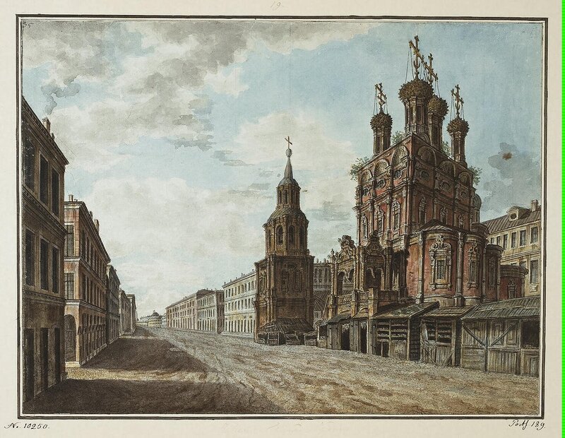 Alexeyev Fiodor - View of the Church of St Nicholas the Large Cross on the Ilyinka - JRR-6529