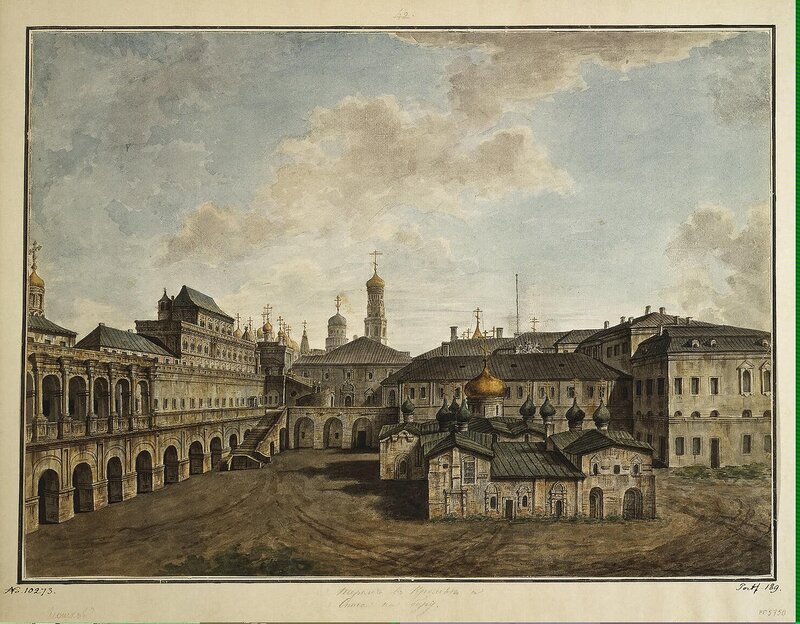 Alexeyev Fiodor - View of the Terem Palace and Cathedral of Our Saviour - JRR-6788