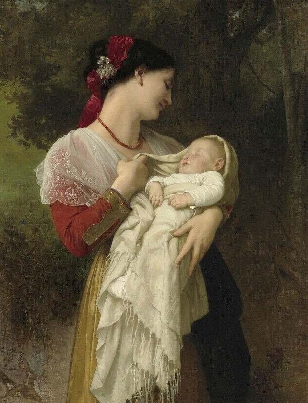 Адольф Вильям Бугро Adolphe William Bouguereau Maternal Admiration