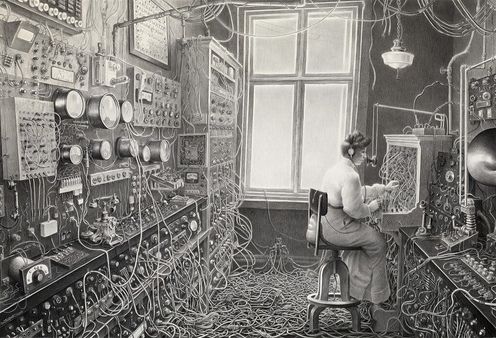 Мир скелетов - художница Laurie Lipton