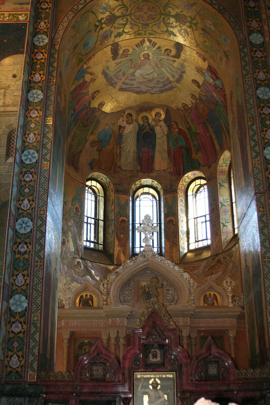 Interiors of the Church of the Saviour on the Blood