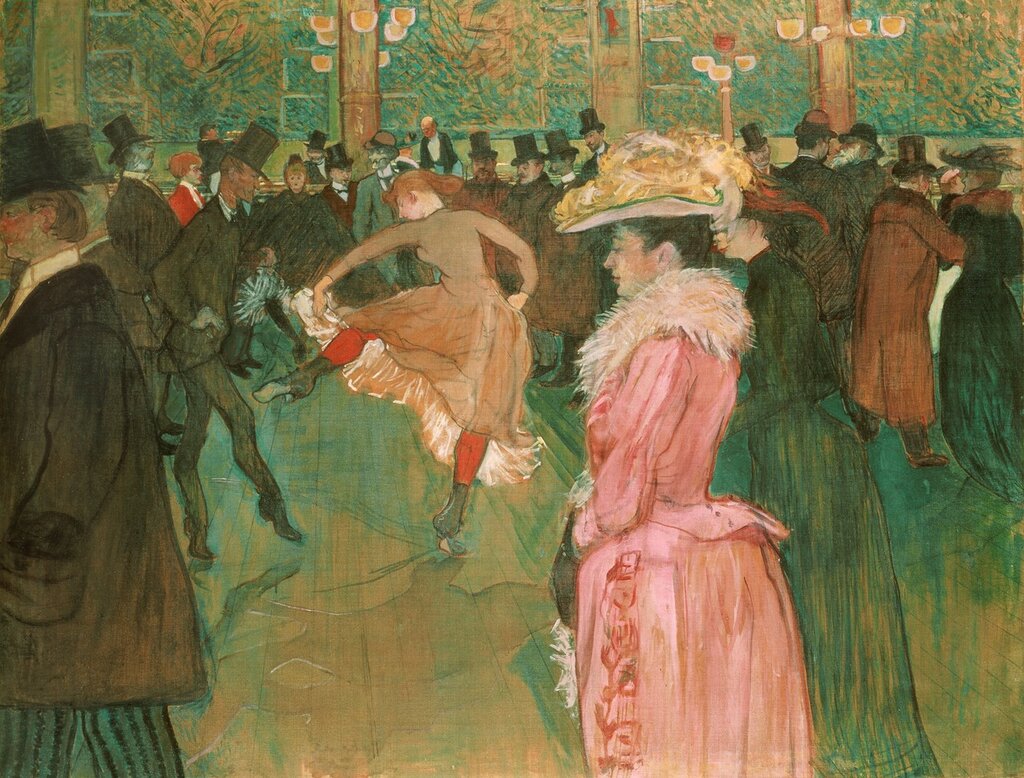 Dance at the Moulin Rouge - 1889 - 1890 - Philadelphia Museum of Art - Painting - oil on canvas.jpg