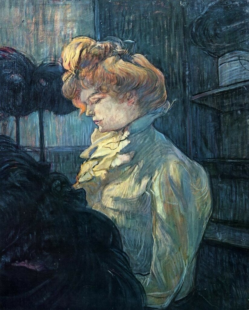 The Milliner - 1900 - Musee Toulouse-Lautrec - Albi - Painting - oil on cardboard.jpeg