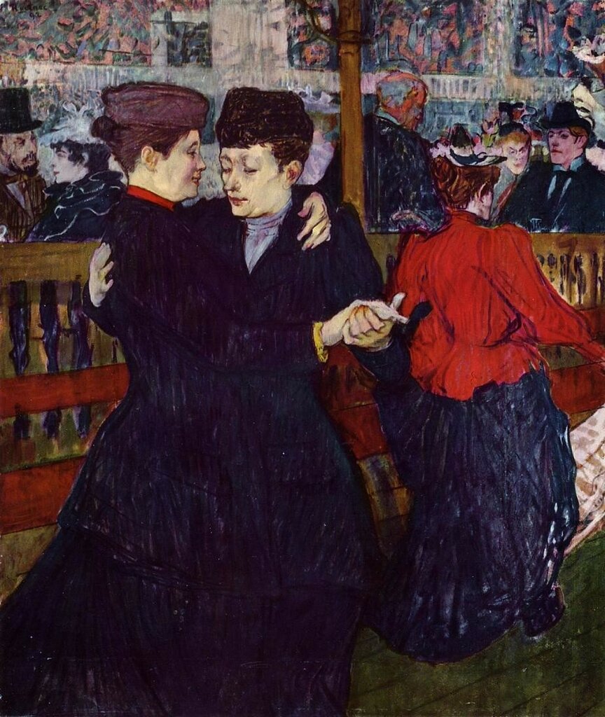 At the Moulin Rouge. the Two Waltzers - 1892 - National Gallery - Prague - Painting - oil on cardboard.jpg