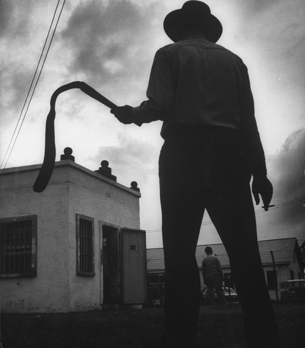 Guard at the new Louisiana State Peniten