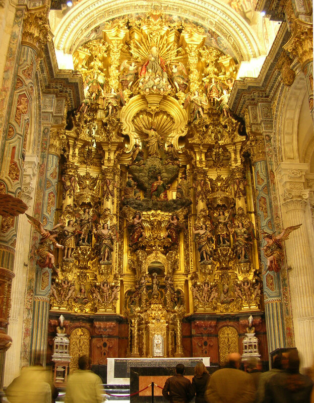 Main altar piece of Iglesia colegial del Divino Salvador, Sevilla