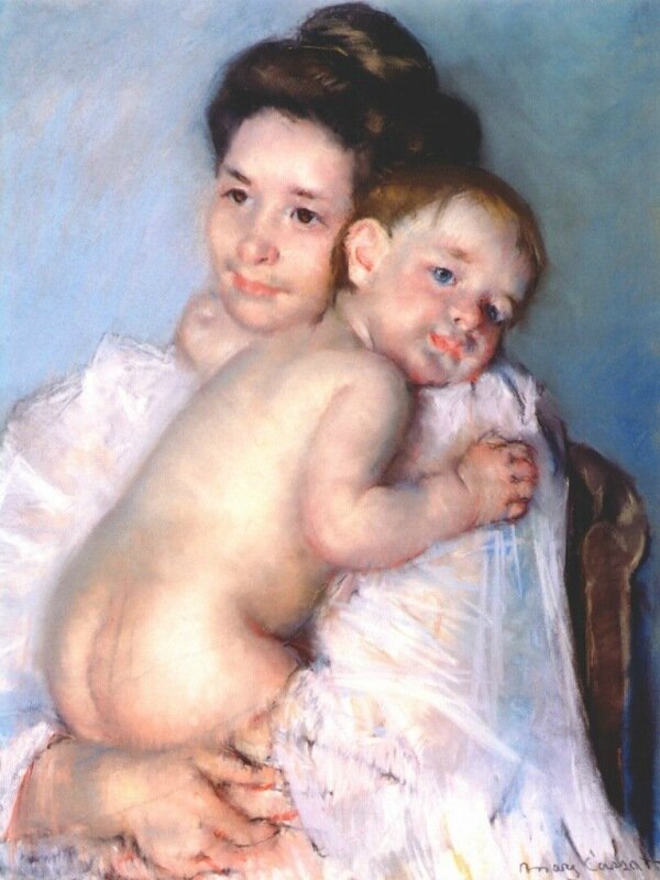 Мэри Кассат Mary Cassatt; Mother Berthe Holding Her Baby