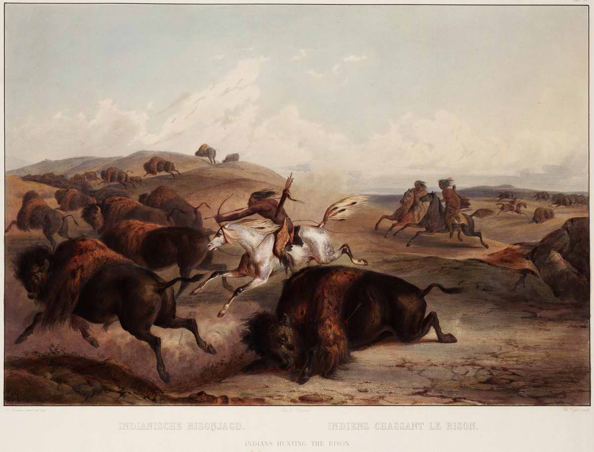 Охота на бизонов - Karl Bodmer