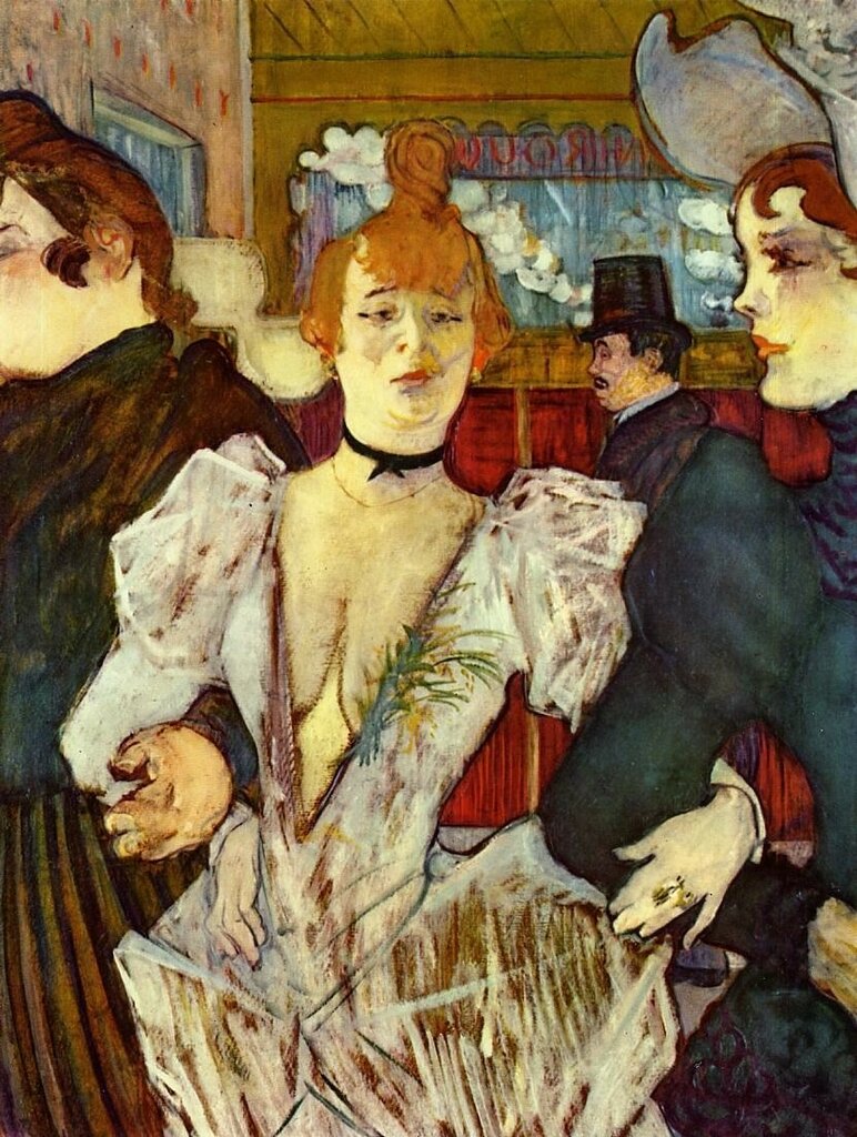 La Goulue Arriving at the Moulin Rouge with Two Women - 1892 - Museum of Modern Art - New York - Painting - oil on cardboard.jpg