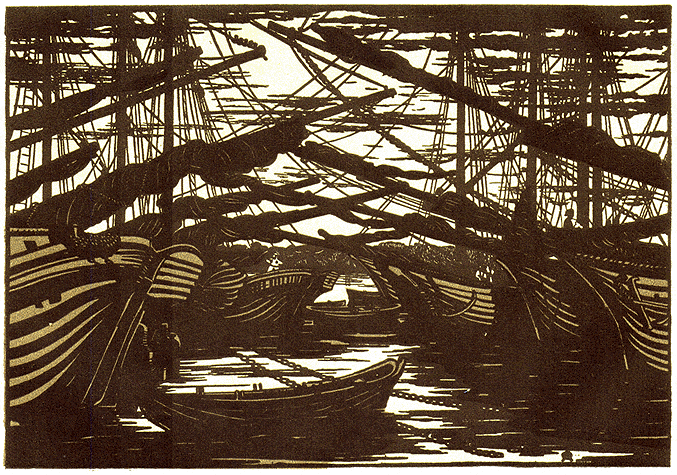 Снасти. Ксилография (1917 год)