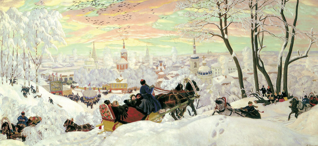 Борис Кустодиев - Масленица, 1916.