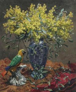 Oswald Poreau - Still Life With Mimosa.jpg