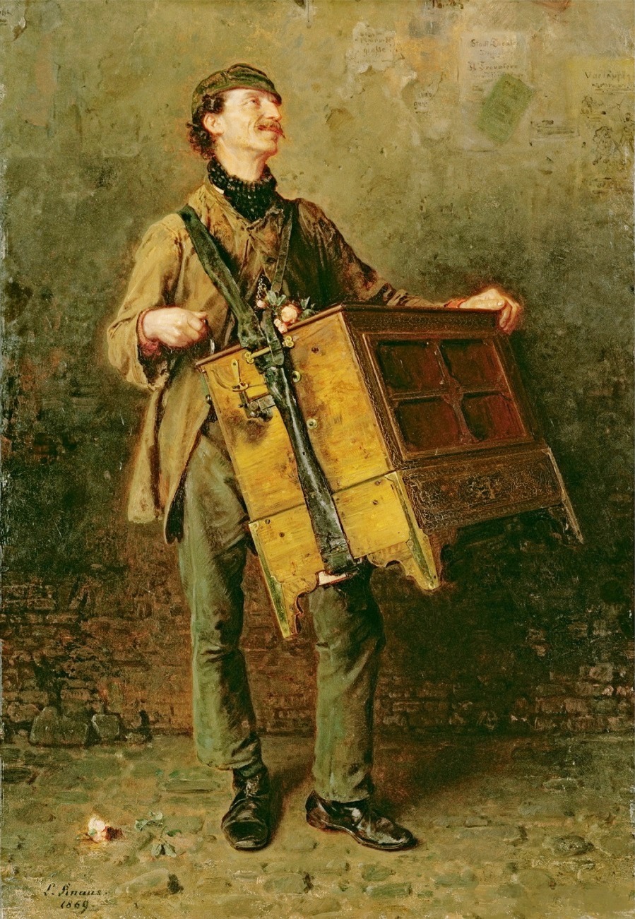 The Hurdy-Gurdy Man, 1869 (oil on canvas)