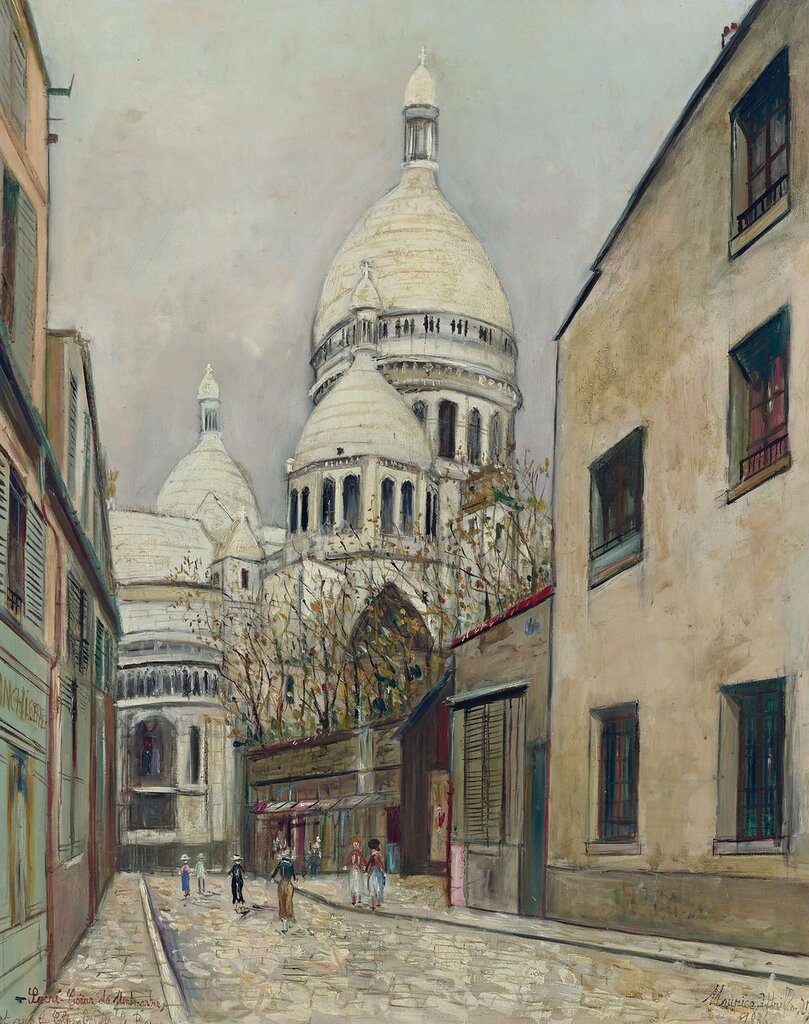 Sacre-Coeur de Montmartre and Rue du Chevalier De La Barre, 1936.jpeg