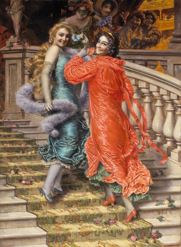 «На лестнице», 1907Галерея Академии, Венеция, Италия. Беллей Гаэтано(Belley Gaetano)