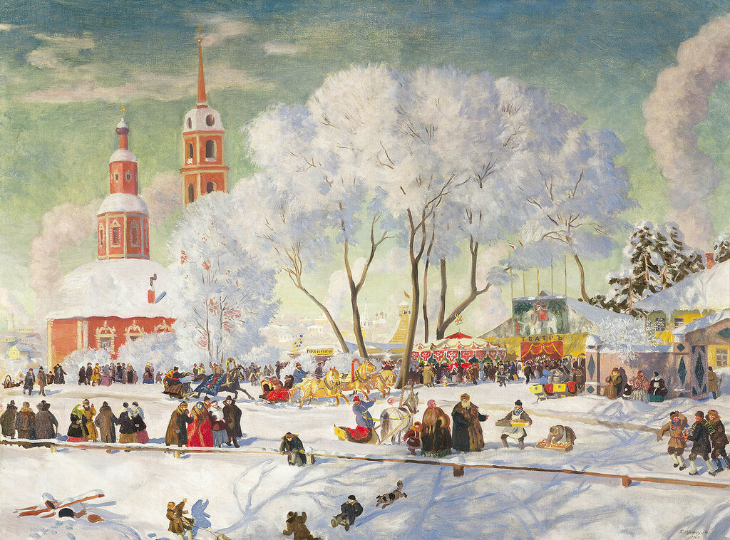 Борис Кустодиев - Масленица, 1920.