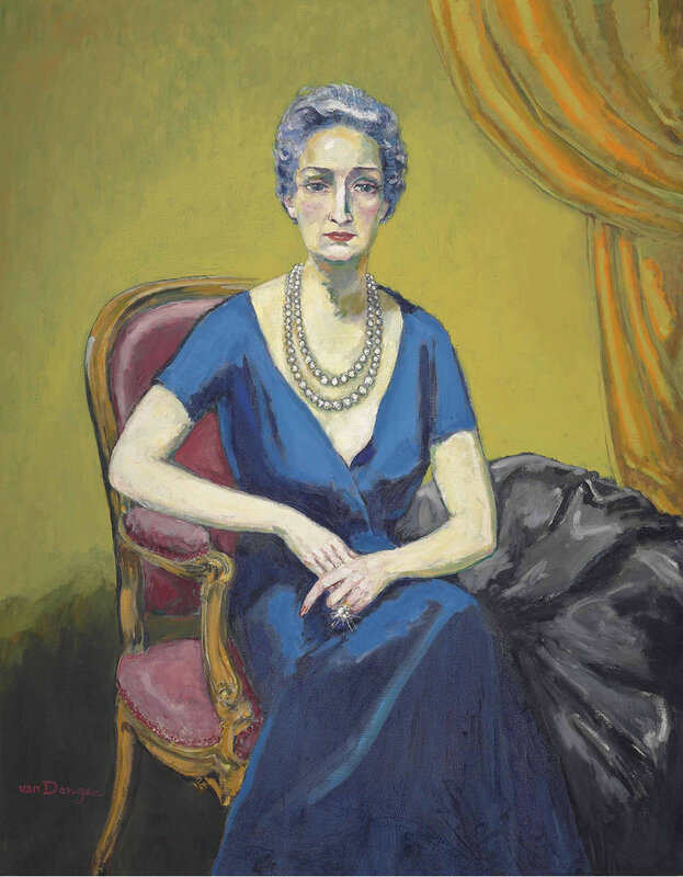 Портрет мадам V. ок.1963. 145.5 x 113.8 см. масло, холст. Частная коллекция.jpg