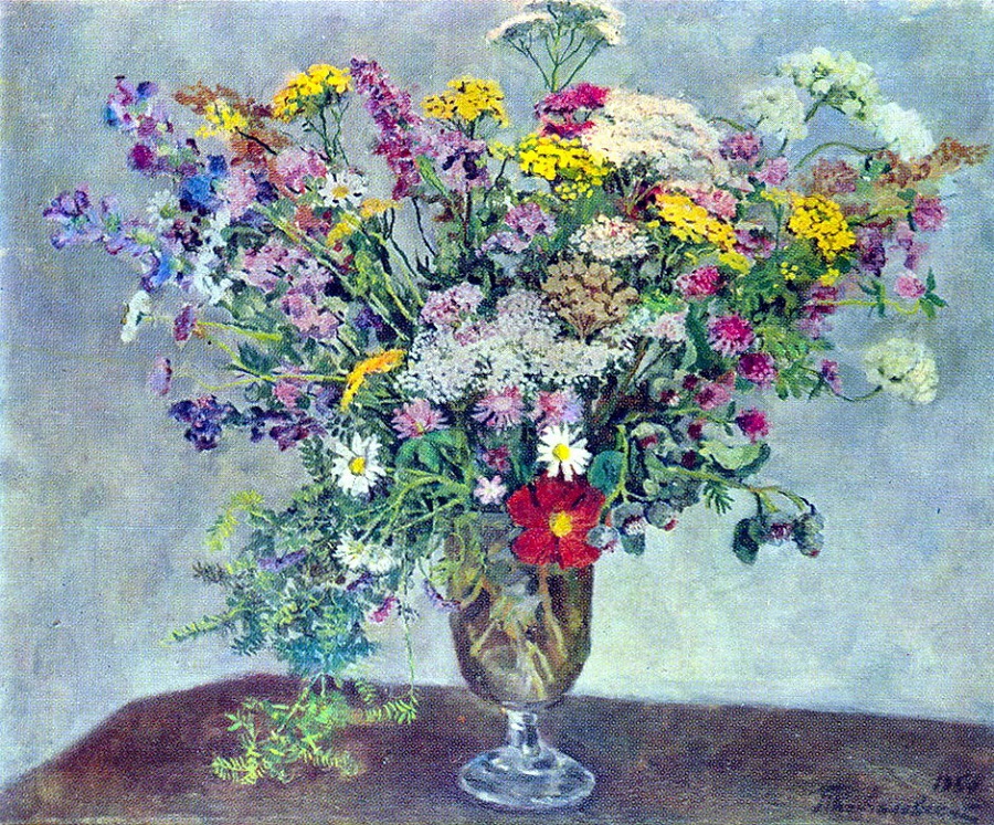 11 1950 Натюрморт. Полевые Цветы. 84х105.jpg