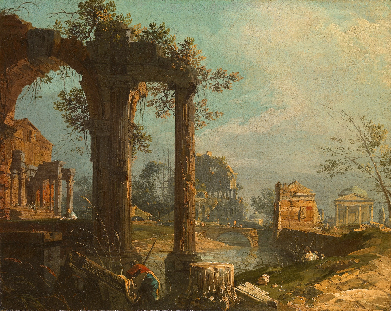 A Caprice View with Ruins