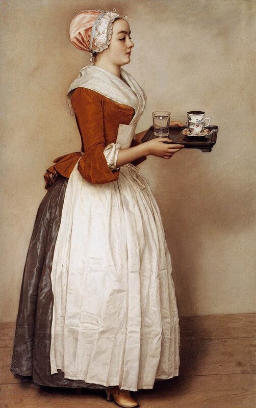 Жан Этьен Лиотар (Jean-Étienne Liotard, 1702 - 1789) — Шоколадница, 1744-1745.