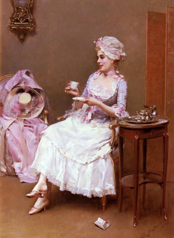 Раймундо де Мадразо и Гаррета (Raimundo de Madrazo y Garreta, 1841 - 1920) — Горячий шоколад.