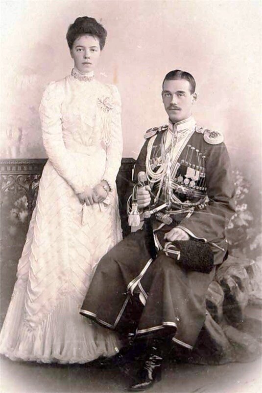 Ольга с братом Великим князем Михаилом.