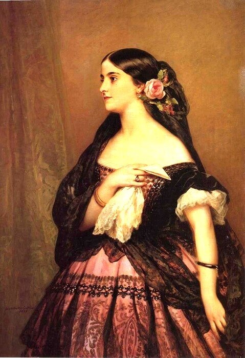 Franz-Xavier Winterhalter. Аделина Патти,1863