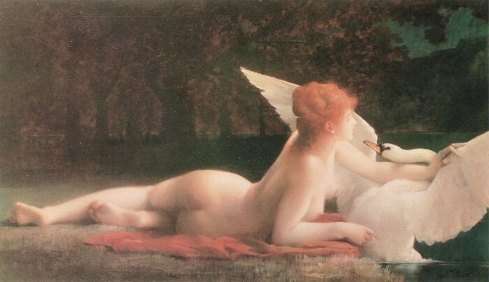 Leda with the Swan by Pol Prosper Teler