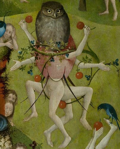 Hieronymus Bosch - The Garden of Earthly Delights, central panel, detail (circa 1450–1516)