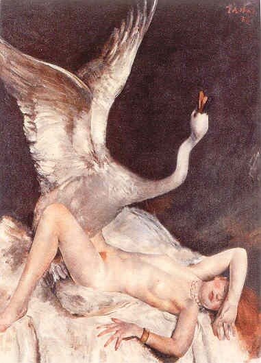 Leda with the Swan Nicholas Kalmakoff